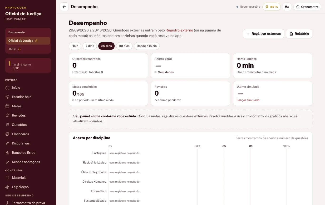 App no computador: desempenho do Oficial de Justiça